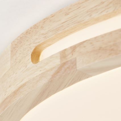 Brilliant - LED Dimbar taklampa WOODBURY LED/24W/230V diameter 39 cm gummifikon - FSC certifierade