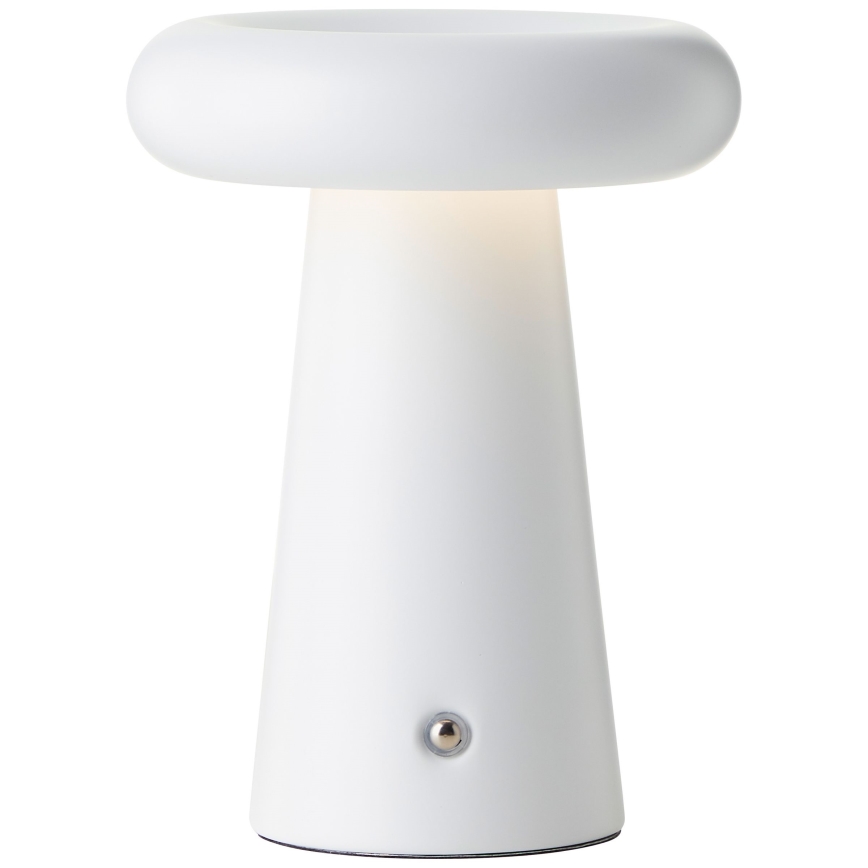 Brilliant - LED Dimbart touch-utomhusbordslampa MUFFIN LED/3W/5V USB 2600 mAh IP44 vit