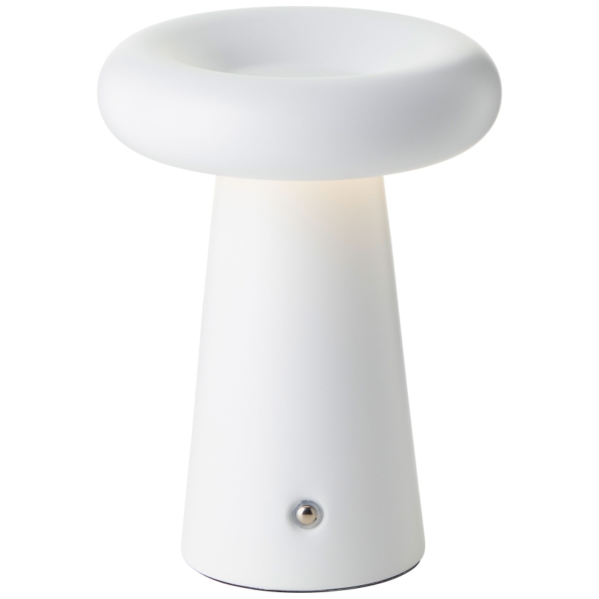 Brilliant - LED Dimbart touch-utomhusbordslampa MUFFIN LED/3W/5V USB 2600 mAh IP44 vit