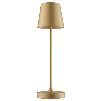 Brilliant - Dimbar uppladdningsbar beröringsstyrd utomhusbordslampa ELORA LED/2,5W/5V 2700K 2600 mAh IP44 guld
