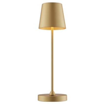 Brilliant - Dimbar uppladdningsbar beröringsstyrd utomhusbordslampa ELORA LED/2,5W/5V 2700K 2600 mAh IP44 guld
