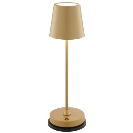 Brilliant - Dimbar uppladdningsbar beröringsstyrd utomhusbordslampa ELORA LED/2,5W/5V 2700K 2600 mAh IP44 guld