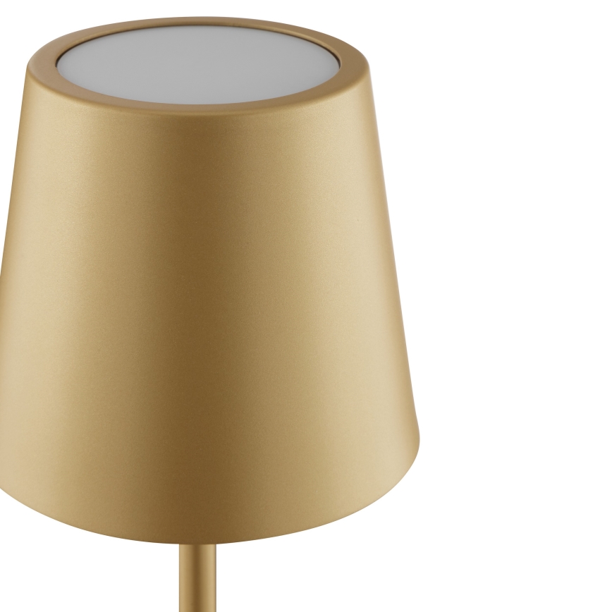 Brilliant - Dimbar uppladdningsbar beröringsstyrd utomhusbordslampa ELORA LED/2,5W/5V 2700K 2600 mAh IP44 guld