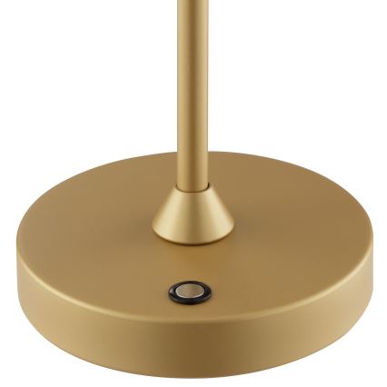 Brilliant - Dimbar uppladdningsbar beröringsstyrd utomhusbordslampa ELORA LED/2,5W/5V 2700K 2600 mAh IP44 guld