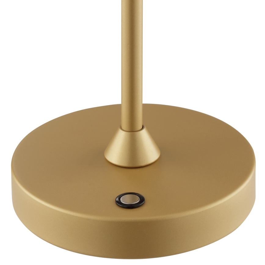 Brilliant - Dimbar uppladdningsbar beröringsstyrd utomhusbordslampa ELORA LED/2,5W/5V 2700K 2600 mAh IP44 guld