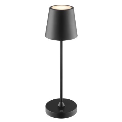 Brilliant - LED Dimbar uppladdningsbar touchstyrd utomhusbordslampa ELORA LED/2,5W/5V 2700K 2600 mAh IP44 svart