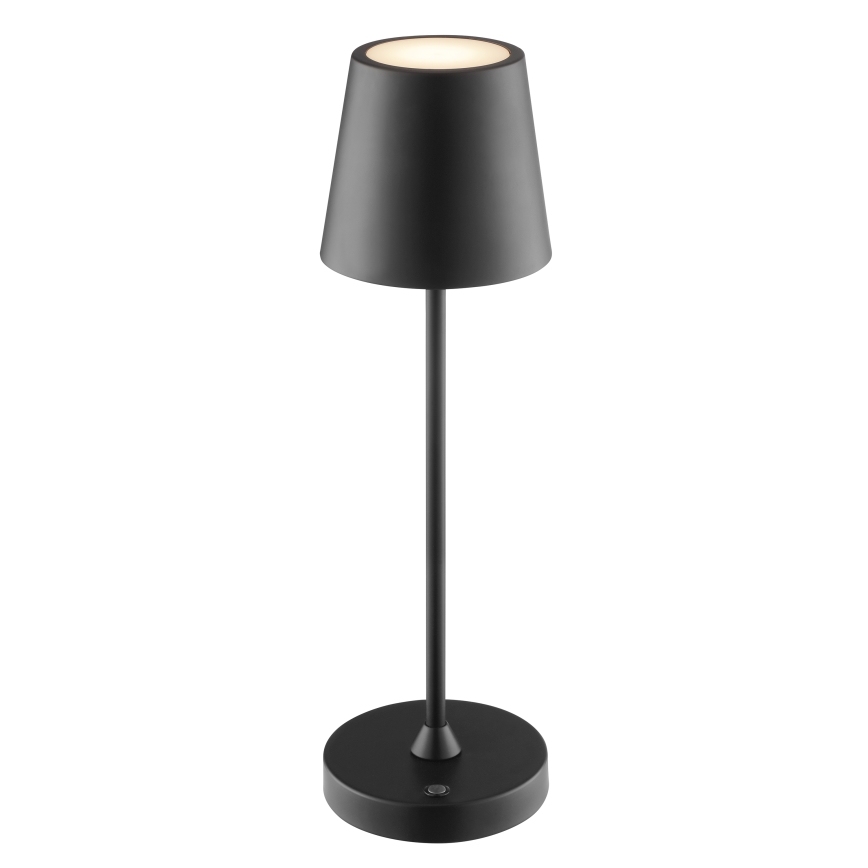 Brilliant - LED Dimbar uppladdningsbar touchstyrd utomhusbordslampa ELORA LED/2,5W/5V 2700K 2600 mAh IP44 svart