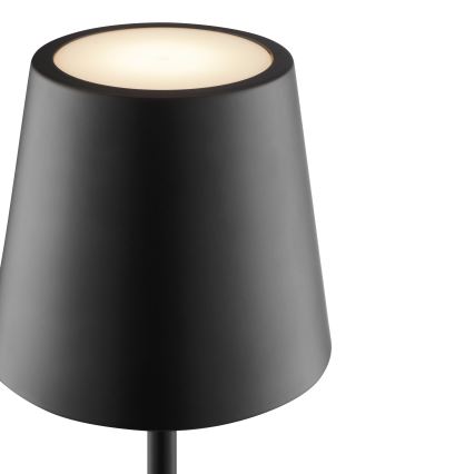 Brilliant - LED Dimbar uppladdningsbar touchstyrd utomhusbordslampa ELORA LED/2,5W/5V 2700K 2600 mAh IP44 svart