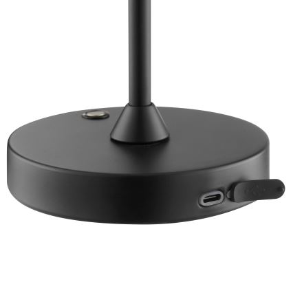 Brilliant - LED Dimbar uppladdningsbar touchstyrd utomhusbordslampa ELORA LED/2,5W/5V 2700K 2600 mAh IP44 svart