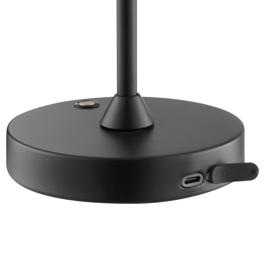 Brilliant - LED Dimbar uppladdningsbar touchstyrd utomhusbordslampa ELORA LED/2,5W/5V 2700K 2600 mAh IP44 svart
