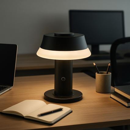Brilliant - LED dimbar uppladdningsbar touchstyrd bordslampa KINICH LED/2,5W/5V 2700K 2600 mAh svart