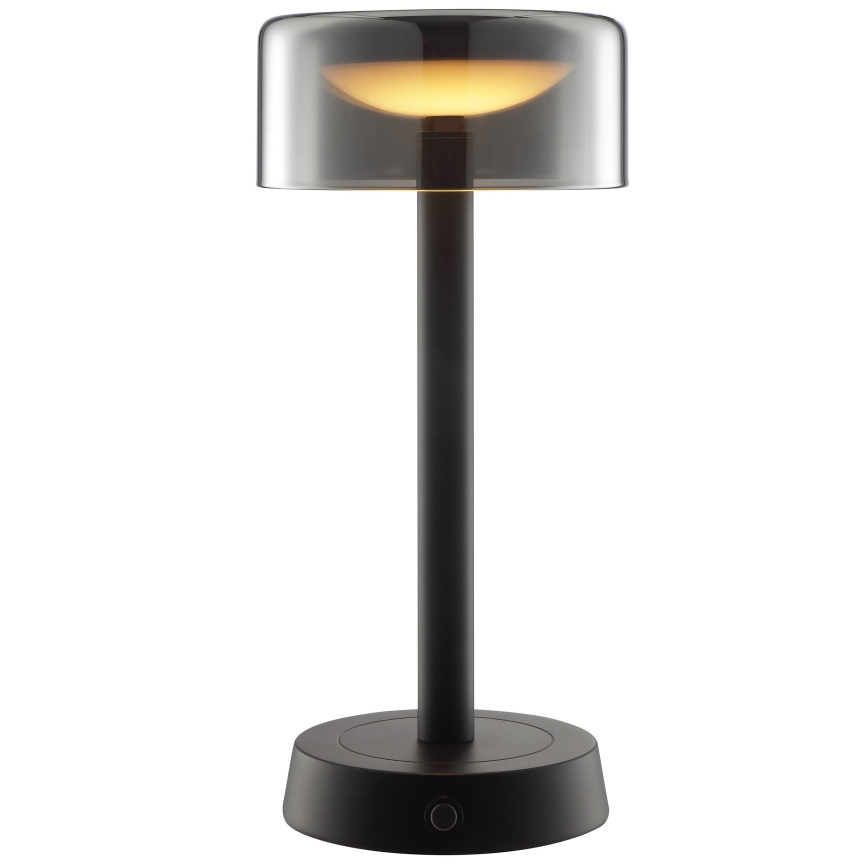 Brilliant - RAZOR LED uppladdningsbar, dimbar, beröringsstyrd utomhusbordslampa LED/2,5W/5V 2700K 2600 mAh IP44 svart