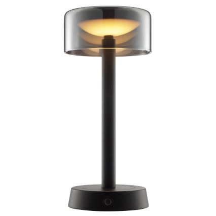 Brilliant - RAZOR LED uppladdningsbar, dimbar, beröringsstyrd utomhusbordslampa LED/2,5W/5V 2700K 2600 mAh IP44 svart