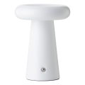 Brilliant - LED Dimbart touch-utomhusbordslampa MUFFIN LED/3W/5V USB 2600 mAh IP44 vit