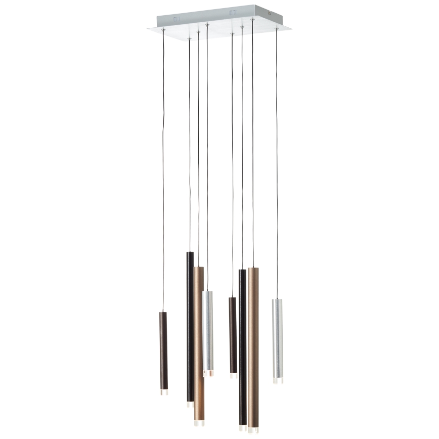 Brilliant - LED-dimmbar pendellampa med vajer CEMBALO LED/32W/230V matt krom/svart/brun