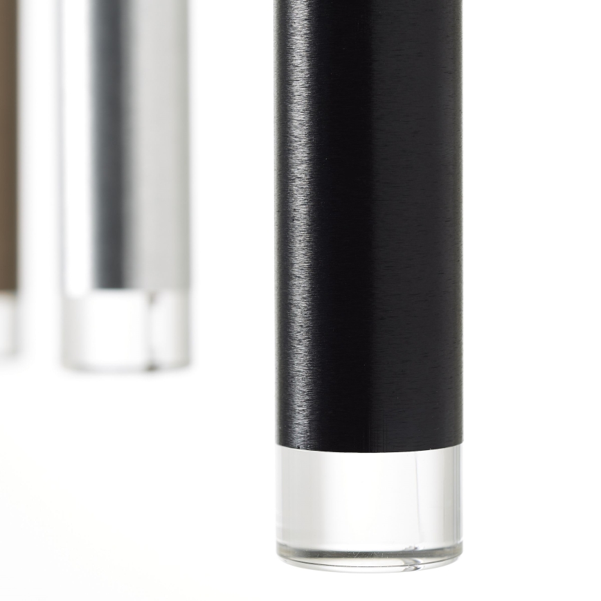 Brilliant - LED-dimmbar pendellampa med vajer CEMBALO LED/32W/230V matt krom/svart/brun