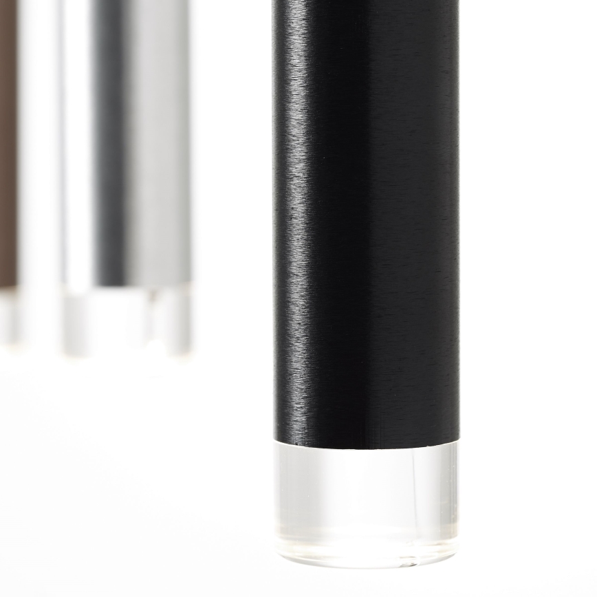 Brilliant - LED-dimmbar pendellampa med vajer CEMBALO LED/32W/230V matt krom/svart/brun