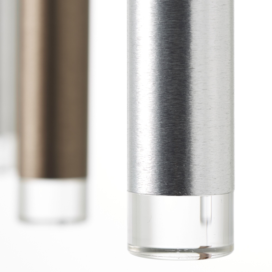 Brilliant - LED-dimmbar pendellampa med vajer CEMBALO LED/32W/230V matt krom/svart/brun