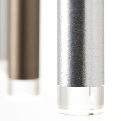 Brilliant - LED-dimmbar pendellampa med vajer CEMBALO LED/32W/230V matt krom/svart/brun