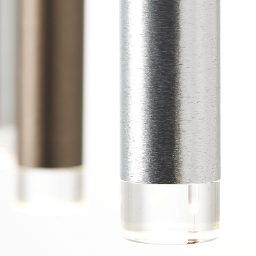 Brilliant - LED-dimmbar pendellampa med vajer CEMBALO LED/32W/230V matt krom/svart/brun