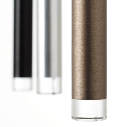 Brilliant - LED-dimmbar pendellampa med vajer CEMBALO LED/32W/230V matt krom/svart/brun