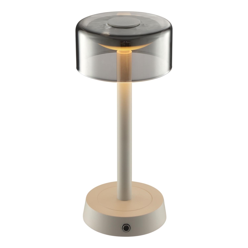 Brilliant - LED-dimbbar uppladdningsbar beröringsstyrd utomhusbordslampa RAZOR LED/2,5W/5V 2700K 2600 mAh IP44 grå