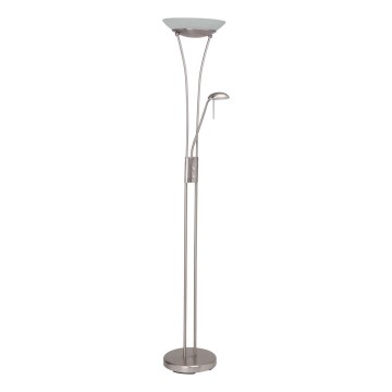Brilliant - LED-dimmbar golvlampa FINN 2xLED/13W/230V mattkrom