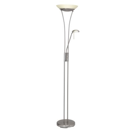 Brilliant - LED-dimmbar golvlampa FINN 2xLED/13W/230V mattkrom