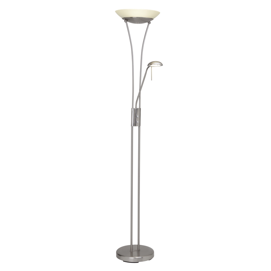 Brilliant - LED-dimmbar golvlampa FINN 2xLED/13W/230V mattkrom