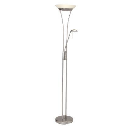 Brilliant - LED-dimmbar golvlampa FINN 2xLED/13W/230V mattkrom