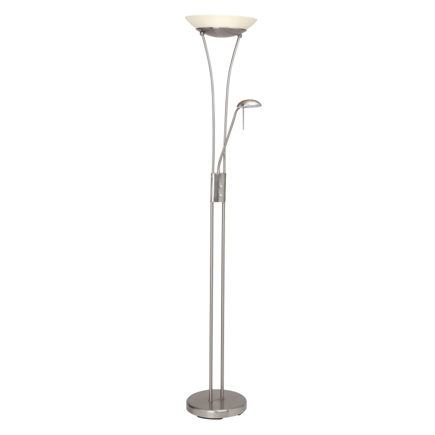 Brilliant - LED-dimmbar golvlampa FINN 2xLED/13W/230V mattkrom