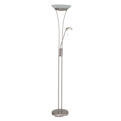 Brilliant - LED-dimmbar golvlampa FINN 2xLED/13W/230V mattkrom