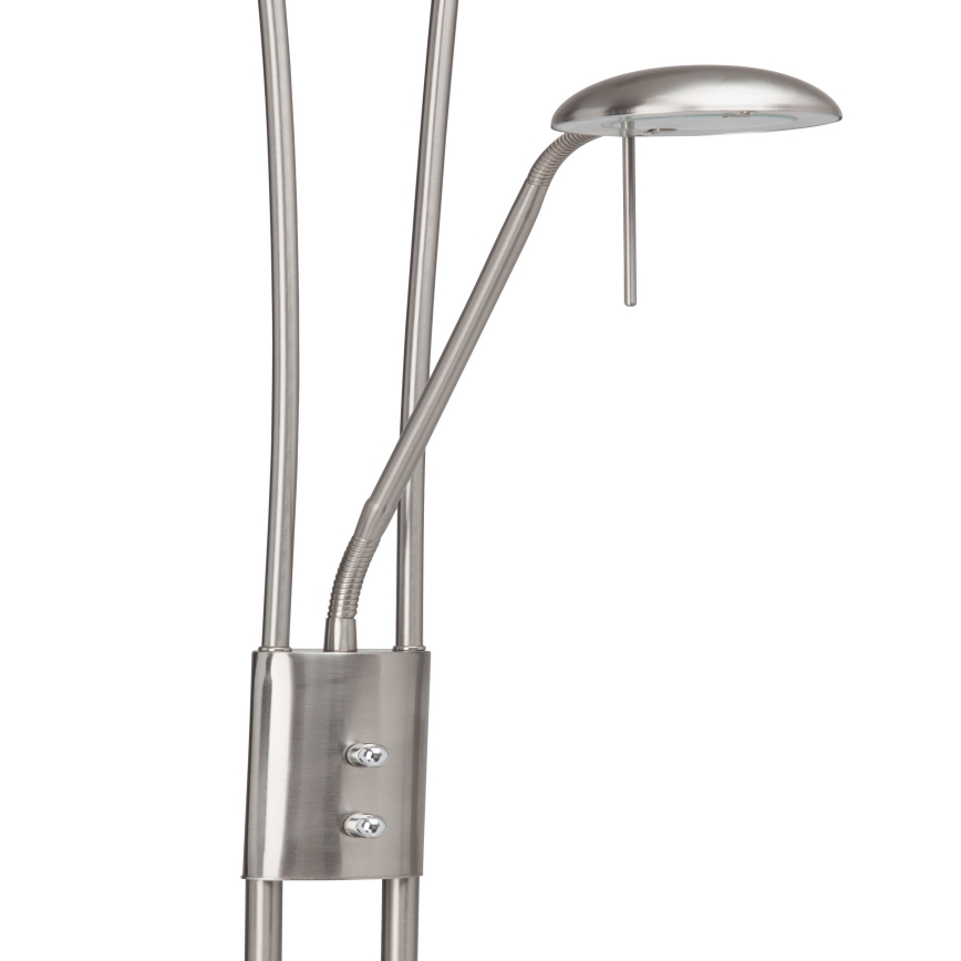Brilliant - LED-dimmbar golvlampa FINN 2xLED/13W/230V mattkrom