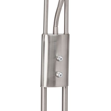 Brilliant - LED-dimmbar golvlampa FINN 2xLED/13W/230V mattkrom