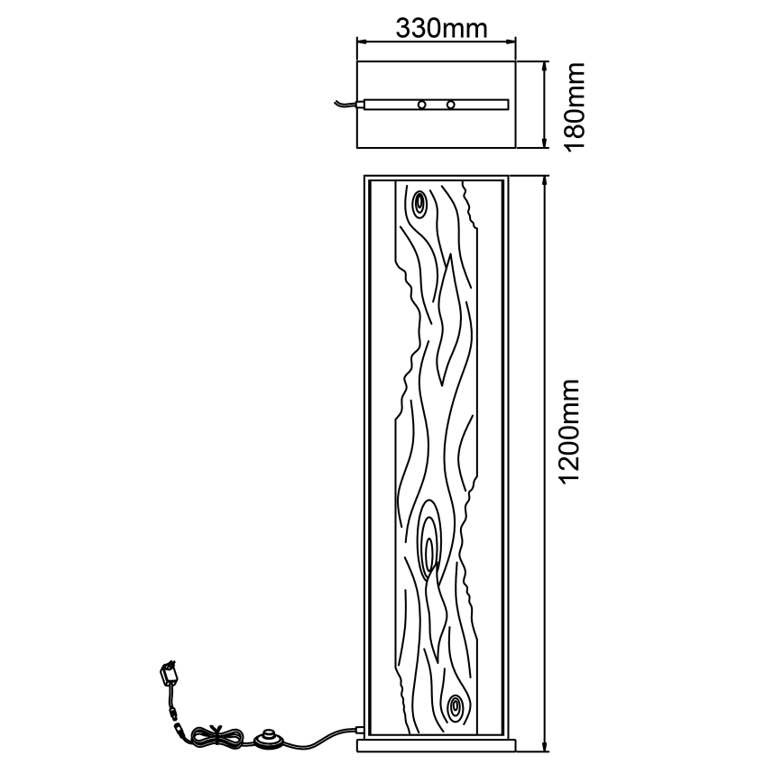 Brilliant - LED golvlampa CHAUMONT LED/20W/230V tall - FSC certifierade
