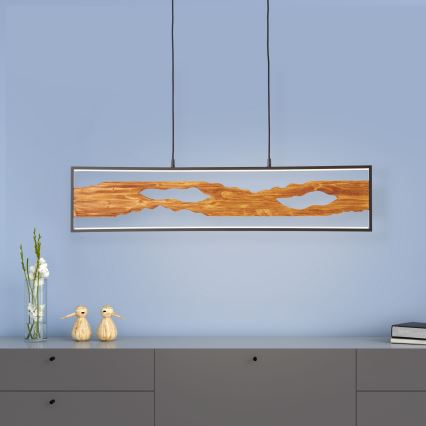 Brilliant - LED ljuskrona med textilsladd CHAUMONT LED/20W/230V tall - FSC certifierade