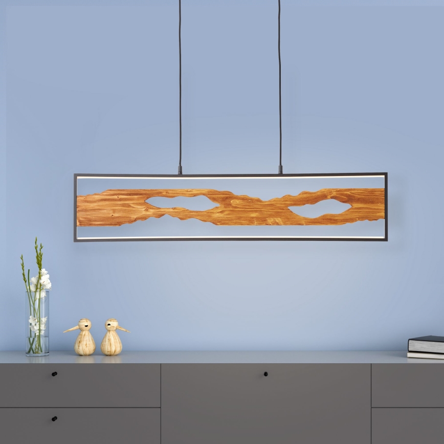 Brilliant - LED ljuskrona med textilsladd CHAUMONT LED/20W/230V tall - FSC certifierade