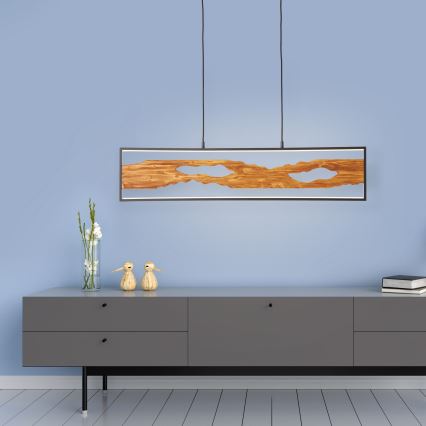 Brilliant - LED ljuskrona med textilsladd CHAUMONT LED/20W/230V tall - FSC certifierade