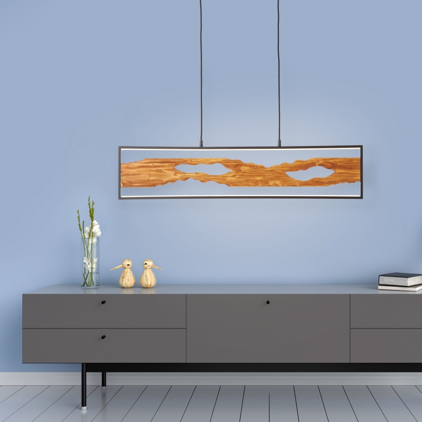 Brilliant - LED ljuskrona med textilsladd CHAUMONT LED/20W/230V tall - FSC certifierade