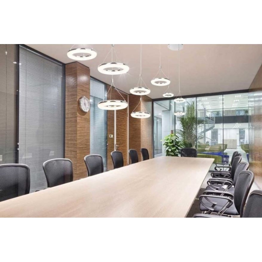 Brilliant - LED ljuskrona med textilsladd DONUT 3xLED/8,7W/230V