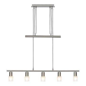 Brilliant - LED ljuskrona med textilsladd LEA 5xE14/4W/230V