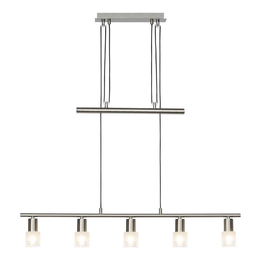 Brilliant - LED ljuskrona med textilsladd LEA 5xE14/4W/230V