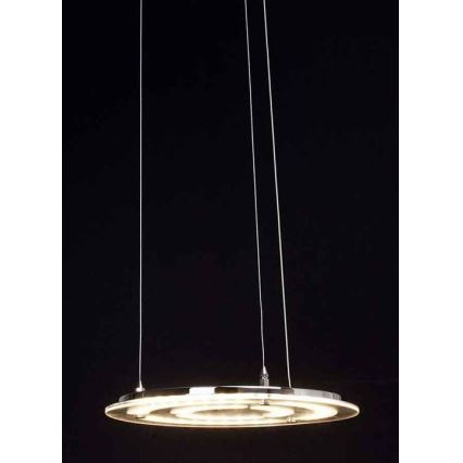 Brilliant - LED ljuskrona med textilsladd RIVERSIDE LED/28W/230V