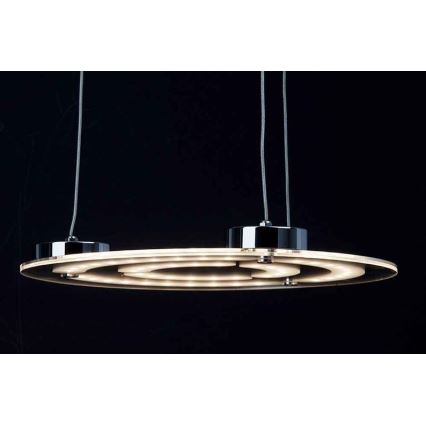 Brilliant - LED ljuskrona med textilsladd RIVERSIDE LED/28W/230V