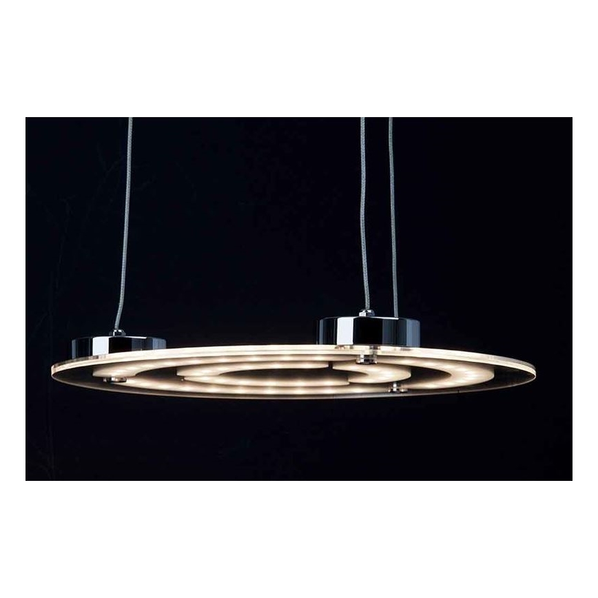 Brilliant - LED ljuskrona med textilsladd RIVERSIDE LED/28W/230V