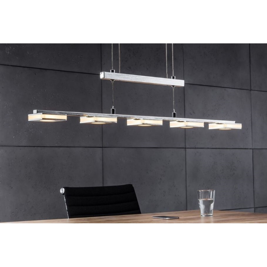 Brilliant - LED ljuskrona med textilsladd TRANSIT 5xLED/4W/230V