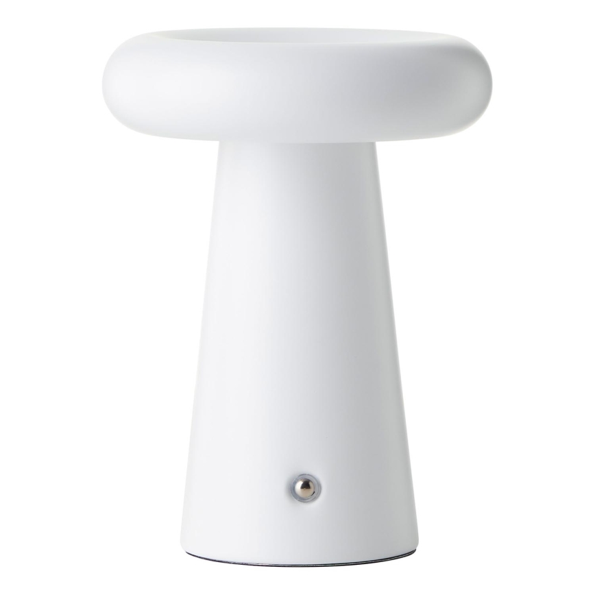 Brilliant - LED Ljusreglerad beröring utomhus bordslampa MUFFIN LED/3W/5V USB 2600 mAh IP44 vit