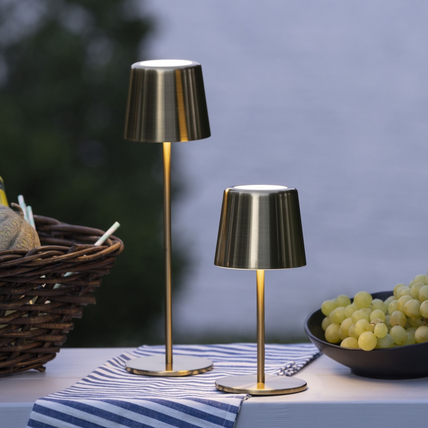 Brilliant - LED Ljusreglerad beröring utomhus lampa XAANA LED/4W/5V 3000/4000/6500K IP44 guld
