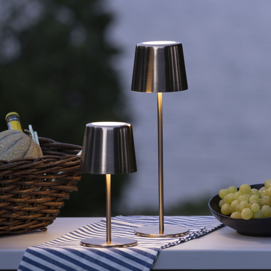 Brilliant - LED Ljusreglerad beröring utomhus lampa XAANA LED/4W/5V 3000/4000/6500K IP44 koppar
