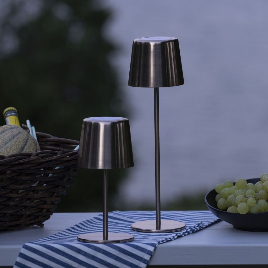Brilliant - LED Ljusreglerad beröring utomhus lampa XAANA LED/4W/5V 3000/4000/6500K IP44 koppar